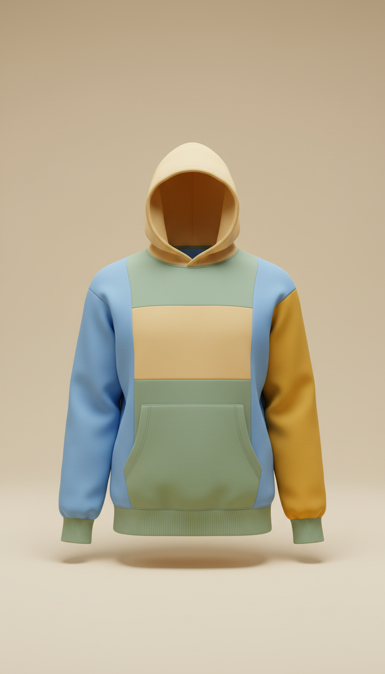 Milestone Mark Color-Blocked Hoodie